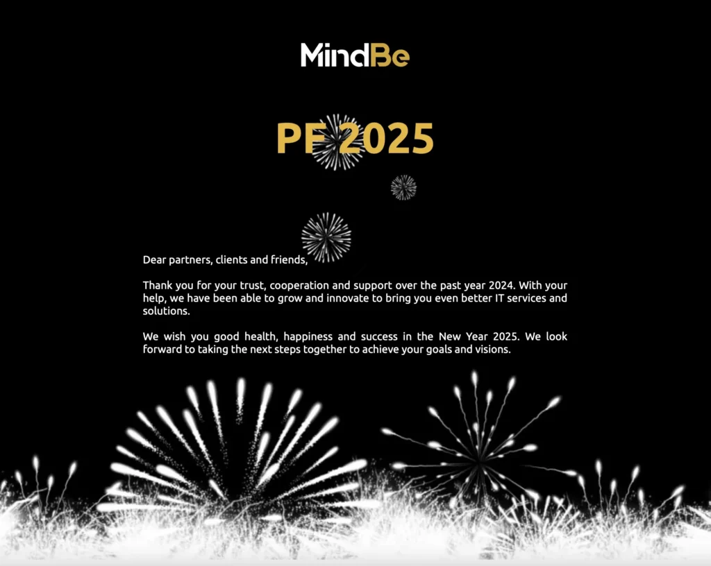 Season's greetings 2025 from the MindBe team