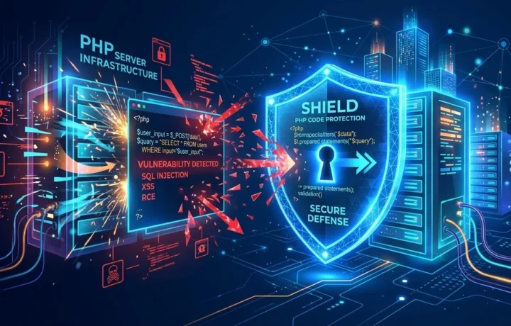 PHP2Shell – critical vulnerability in the PHP core (illustration)