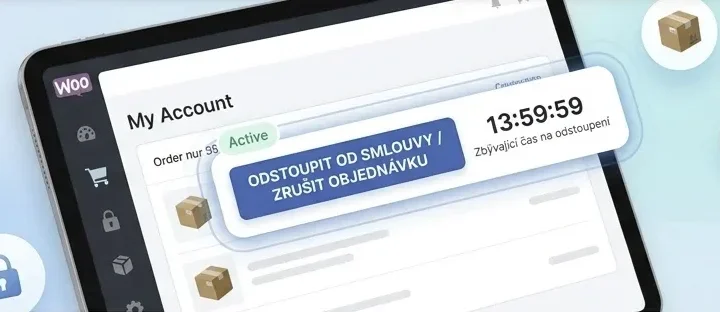 Withdrawal button in a WooCommerce online store
